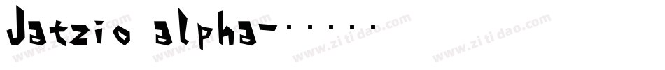 Jatzio alpha字体转换